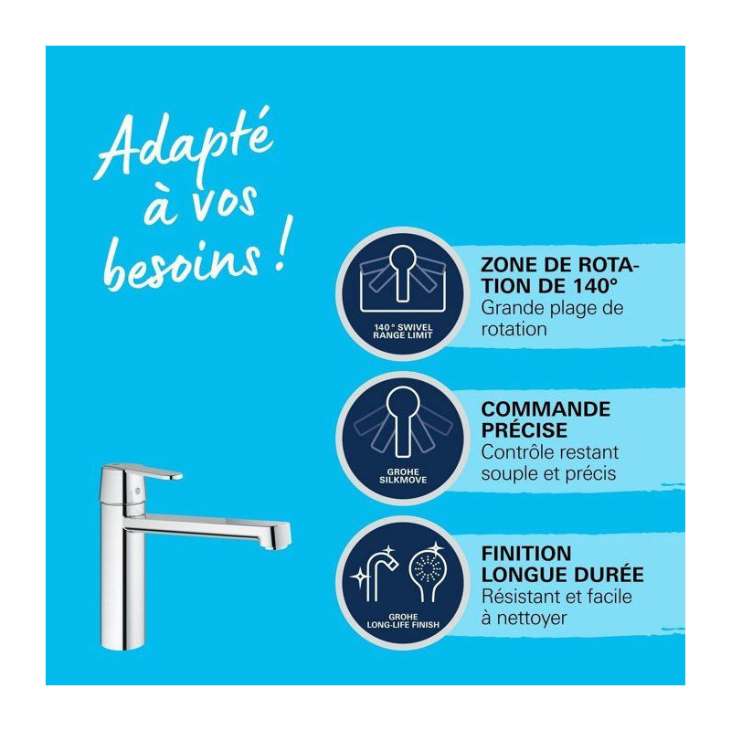 GROHE Kitchen faucet faucet Get - Without hand shower - Chrome