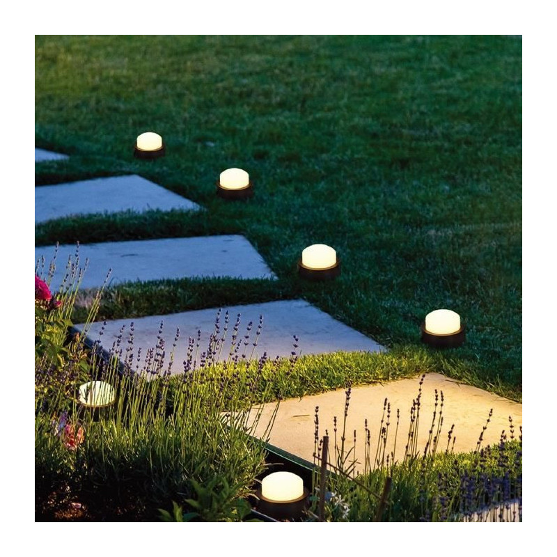 10 mini solar light spots to stick - LUMISKY - SOLIRAY - 12 m - Warm w