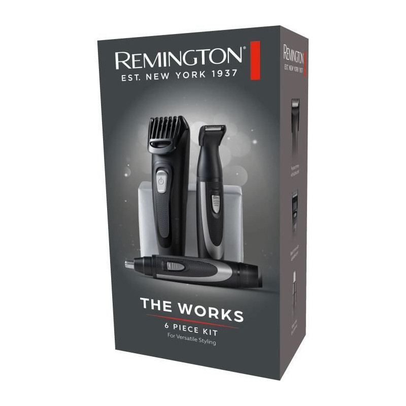 Beard Kit - REMINGTON - The Works - Self-sharpening trimmer - Adjustab