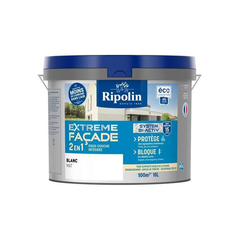 RIPOLIN EXTREME PROTECTION FACADE WHITE Matte 10 L