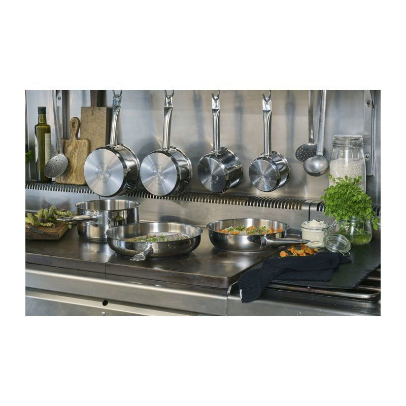 Stainless steel Baumalu frying pan - Ø 28 cm - Gray - All heat source
