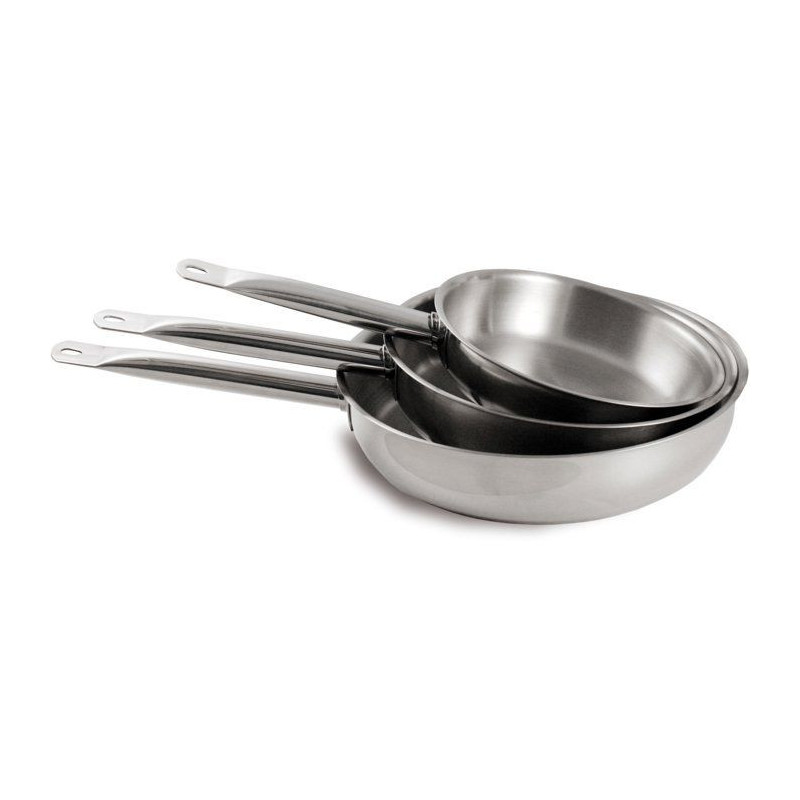 Stainless steel Baumalu frying pan - Ø 28 cm - Gray - All heat source