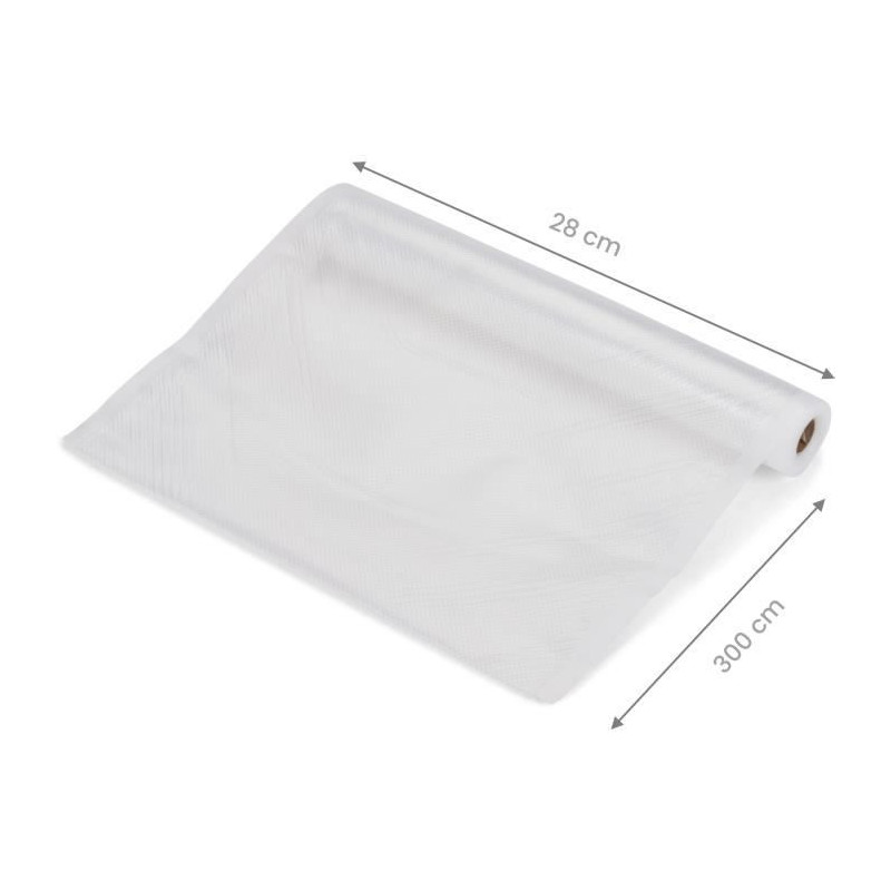 Set of 2 universal vacuum rolls - LIVOO - DOM505 - 2 rolls - 28 cm x 3