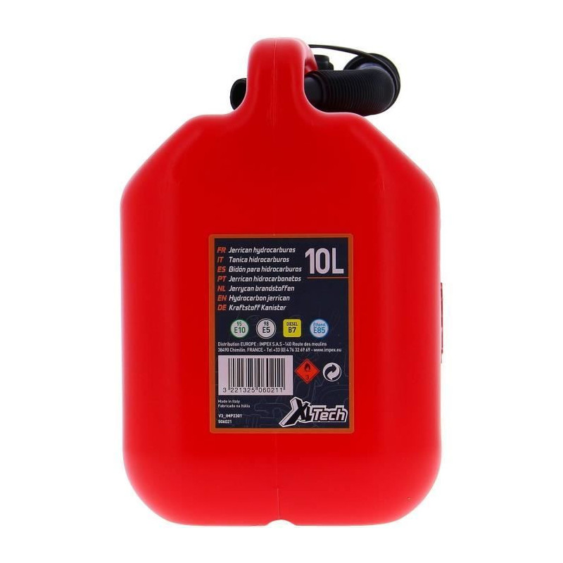 Plastic jerrycan - XL TECH - 506021 - Capacity 10 liters - Specially a