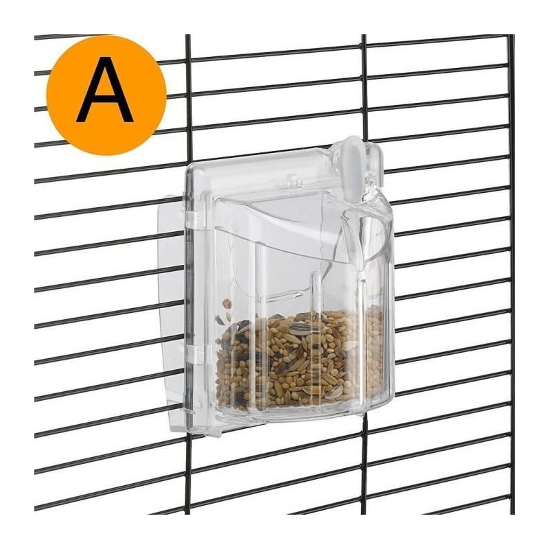 Canary cage - FERPLAST - PIANO 4 - 59 x 33 x 55 cm - White