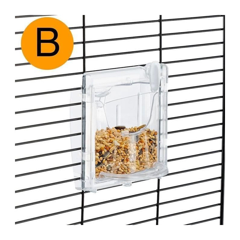 Canary cage - FERPLAST - PIANO 4 - 59 x 33 x 55 cm - White