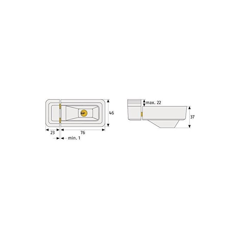 Lock - ABUS - 3010 W KD EK - Universal solution for windows and doors