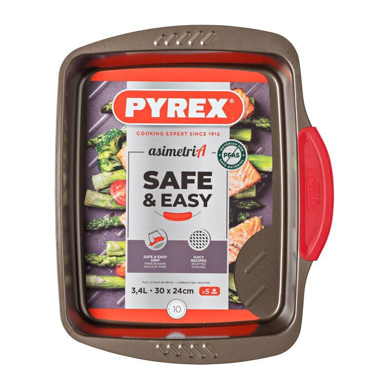 Baking dish - PYREX - 1452052 - Rectangular - Steel - 30 x 24 cm