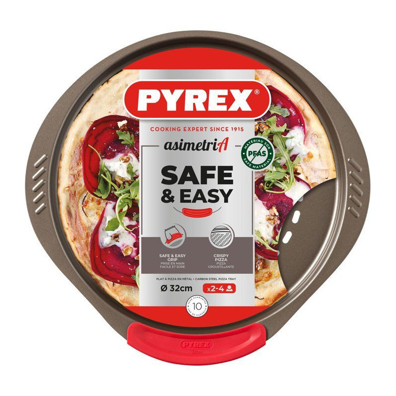 Pizza dish - PYREX - 1452055 - Perforated metal - 32 cm