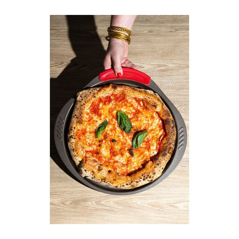 Pizza dish - PYREX - 1452055 - Perforated metal - 32 cm