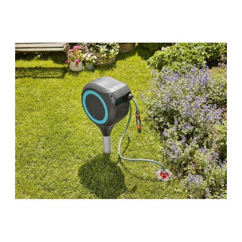 GARDENA RollUp S automatic spike dispenser 15 m blue stripe