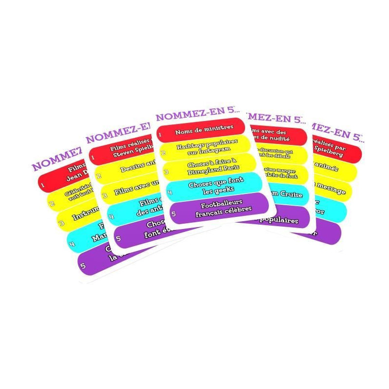 Name 5 - Card Game - GOLIATH