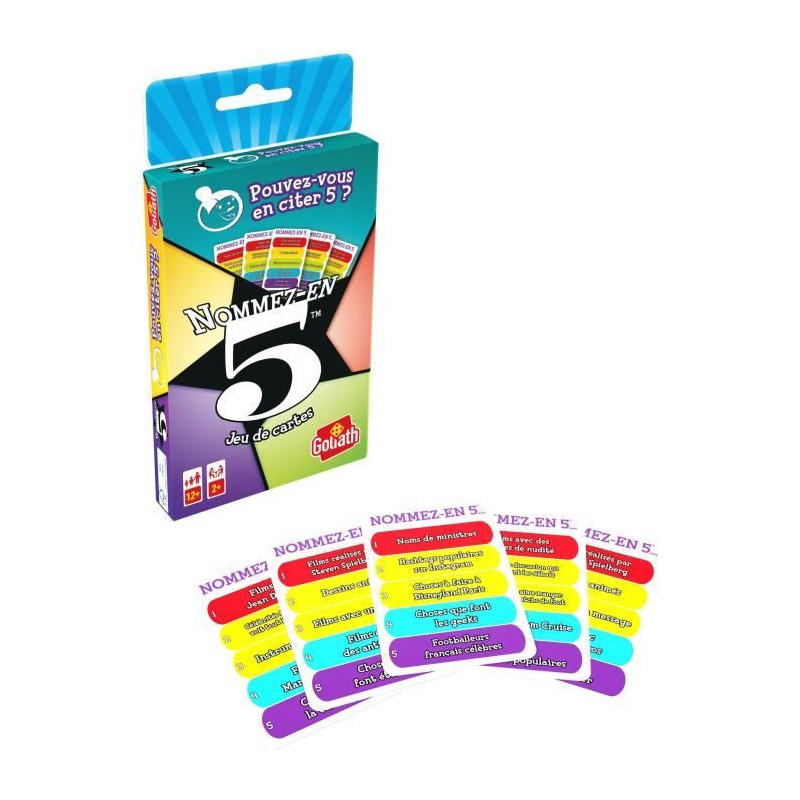 Name 5 - Card Game - GOLIATH
