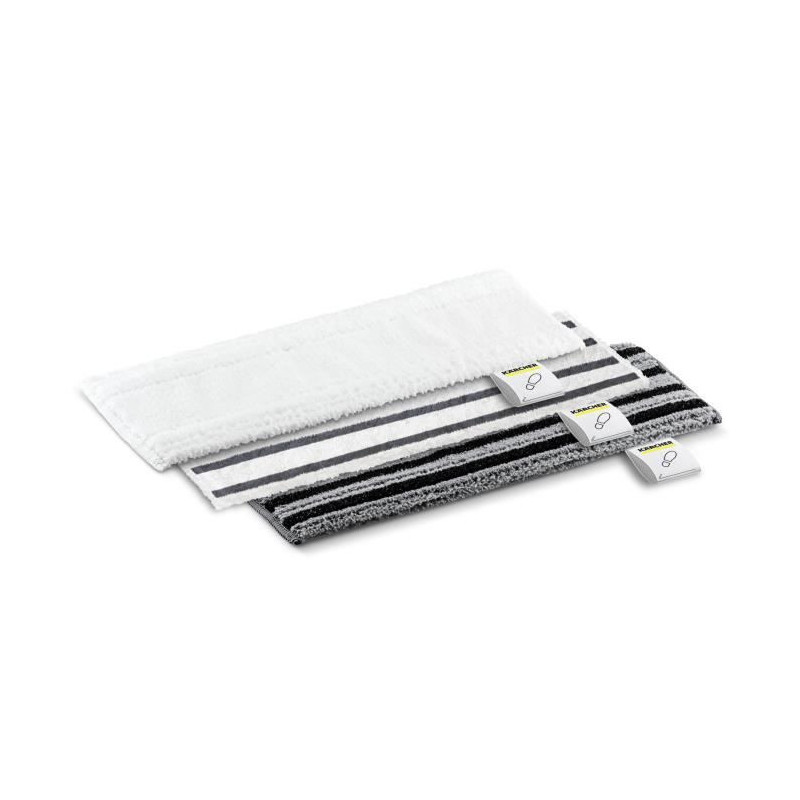 KARCHER - Kit of 3 mops (soft, abrasive and very abrasive) for floor n