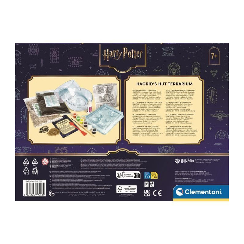 Terrarium Harry Potter - Clementoni - Hagrid hut to reproduce