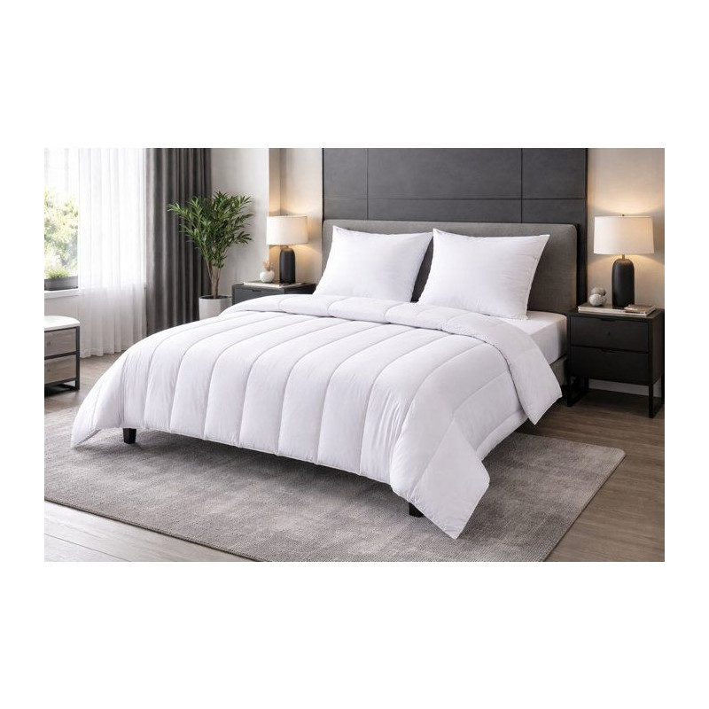 Microfiber bed linen pack - 1 hot duvet 200x200 cm + 2 pillows 60x60 c