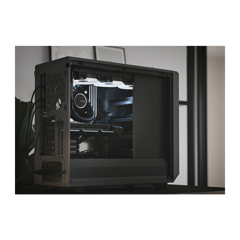 FRACTAL DESIGN PC Meshify 2 Case Black Clear Tinted Tempered Glass Pan