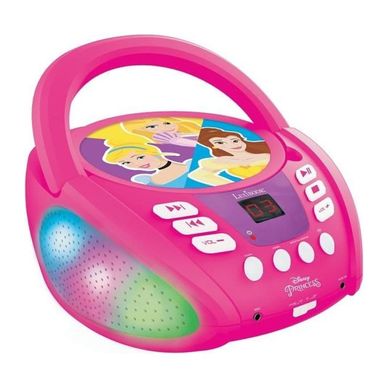 DISNEY PRINCESS - Bluetooth CD player - Light Effects