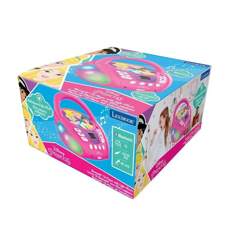 DISNEY PRINCESS - Bluetooth CD player - Light Effects