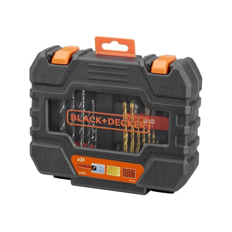 BLACK & DECKER Box 31 accessories drilling screwing A7233