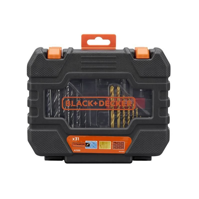 BLACK & DECKER Box 31 accessories drilling screwing A7233