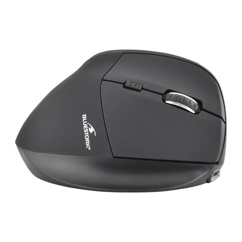 Ergonomic mouse - Wireless - Bluestork - Optical - 1200 dpi - 6 Button