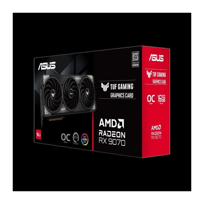 Graphics card - ASUS - TUF-RX9070-O16G-GAMING