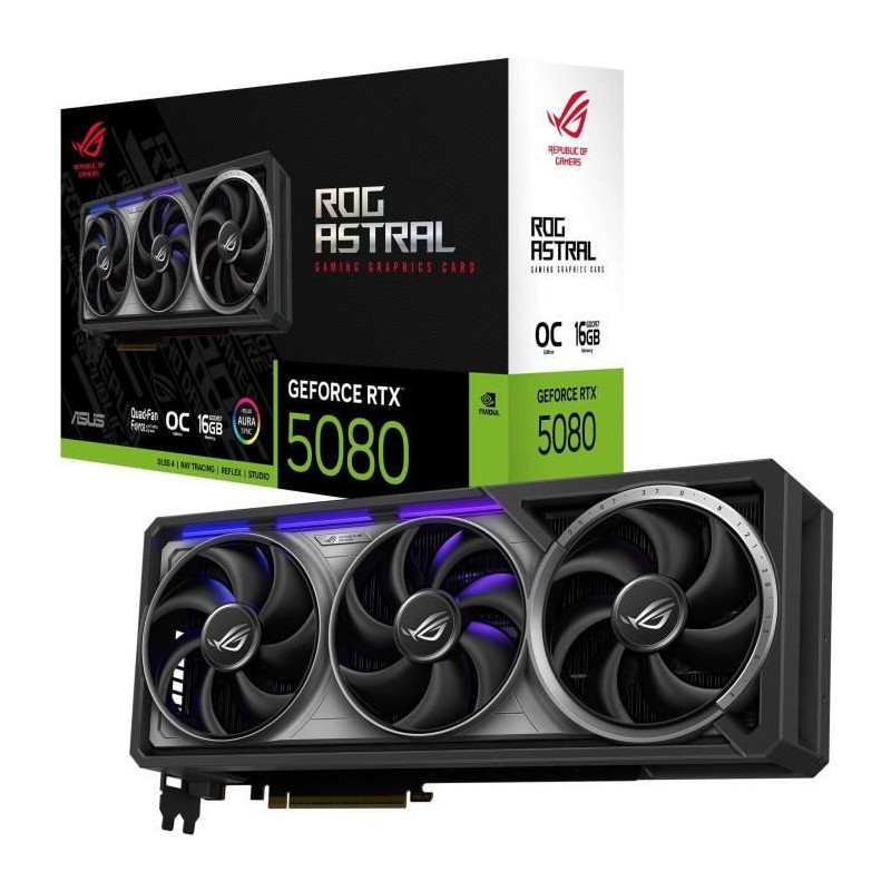 Graphics card - ASUS - ROG-ASTRAL-RTX5080-O16G-GAMING