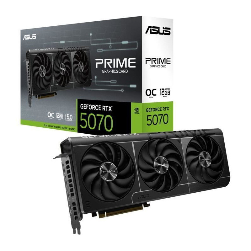 ASUS - Graphics Card - GeForce RTX 5070 Prime OC - 12 GB GDDR7