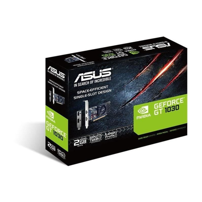ASUS GT1030-2G-BRK Graphics Card GF GT 1030 2GB GDDR5 PCIe 3.0 low pro