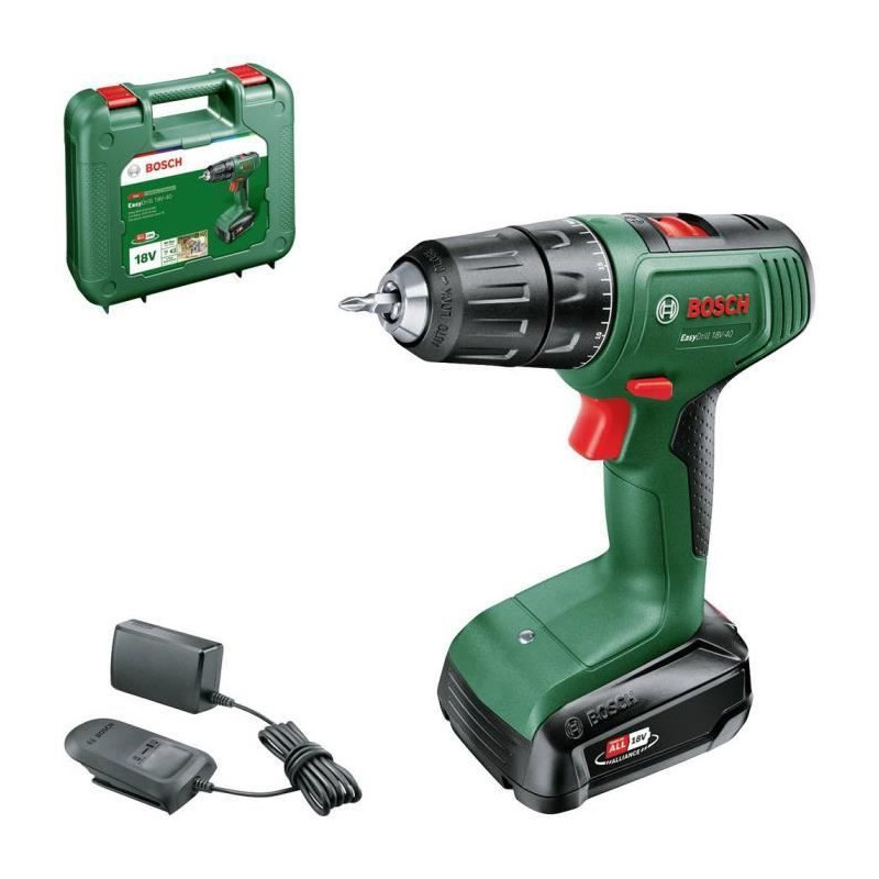 Bosch EasyDrill 18V-40 drill driver (+1x2.0Ah battery) + 1xAL 18V-20 c