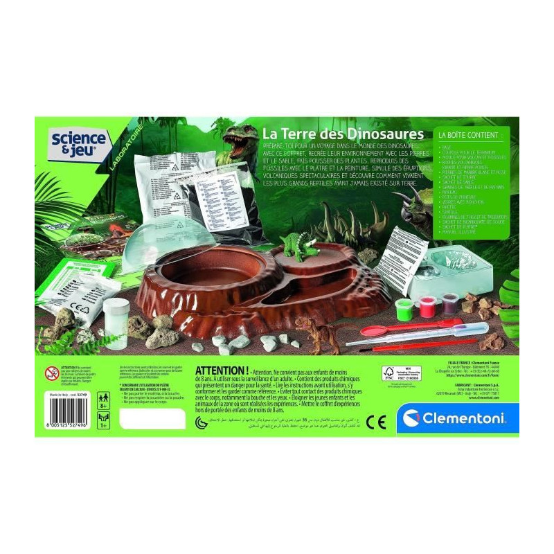 Clementoni - Science and play - The world of dinosaurs - Terrarium to