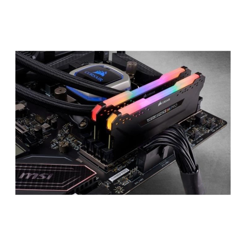CORSAIR DDR4 PC Memory - VENGEANCE RGB PRO 32GB (2x16GB) - 3200MHz - C