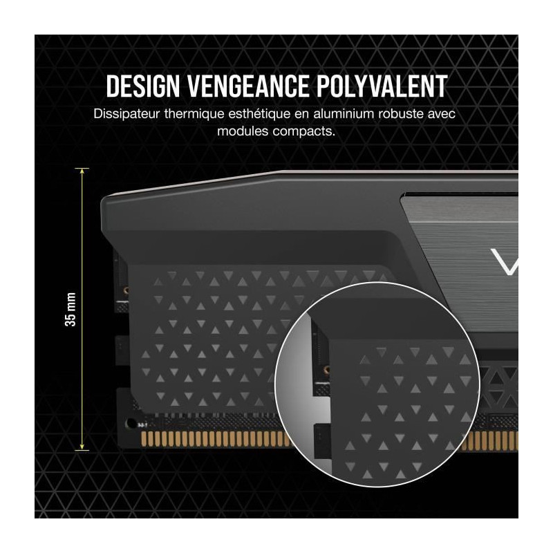 Corsair Vengeance 32GB 2x16gb - DDR5 4800MHz - CAS40 - Black (CMK32GX5
