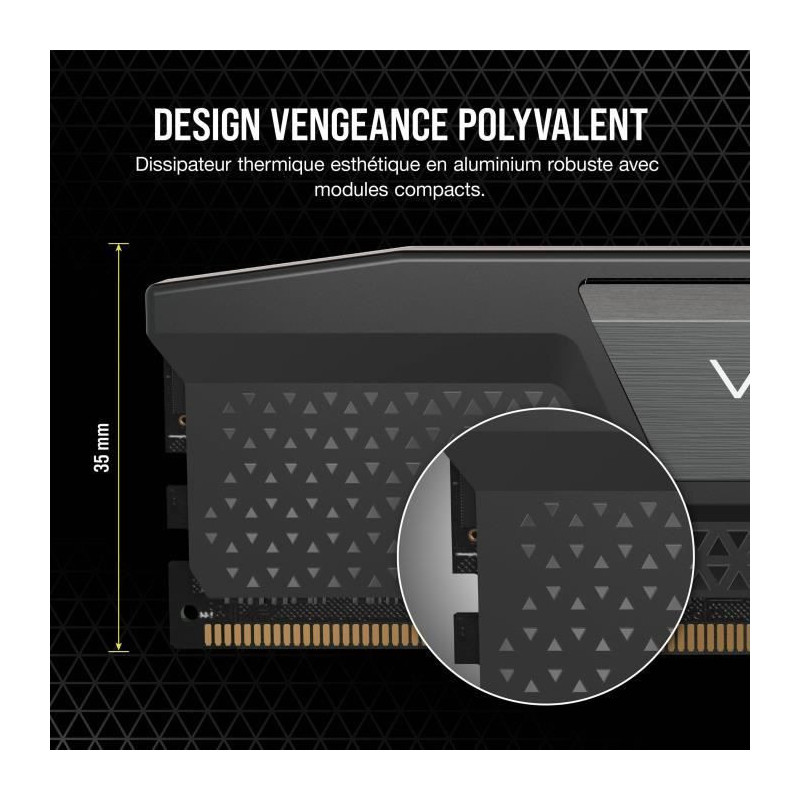CORSAIR Vengeance 16GB 1x16GB - DDR5 5200MHz - CAS40 - Black (CMK16GX5