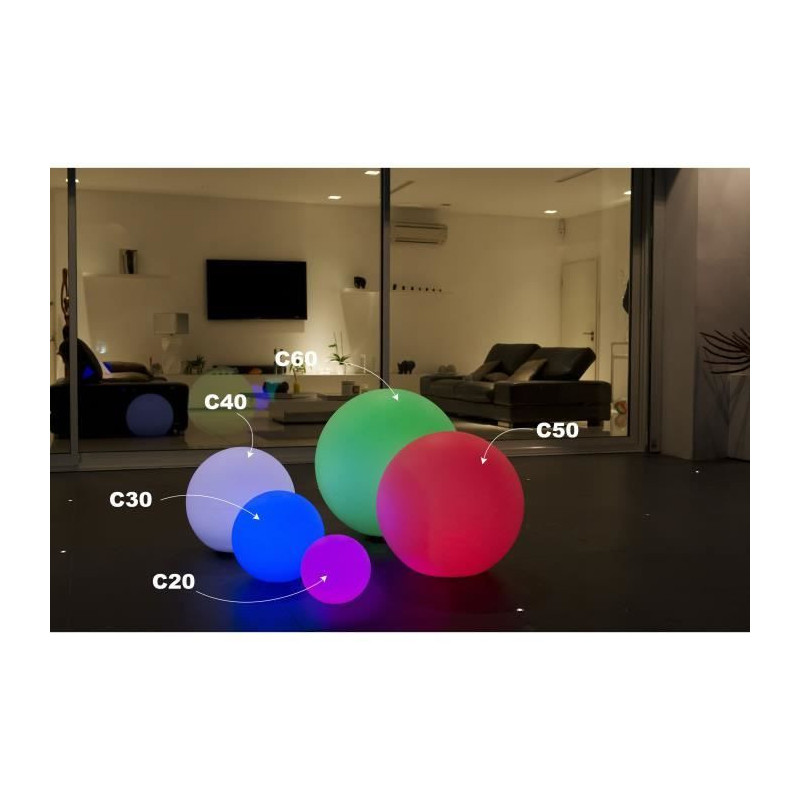 LUMISKY Sphere Wireless Remote Control Led 30 cm - Multicolored