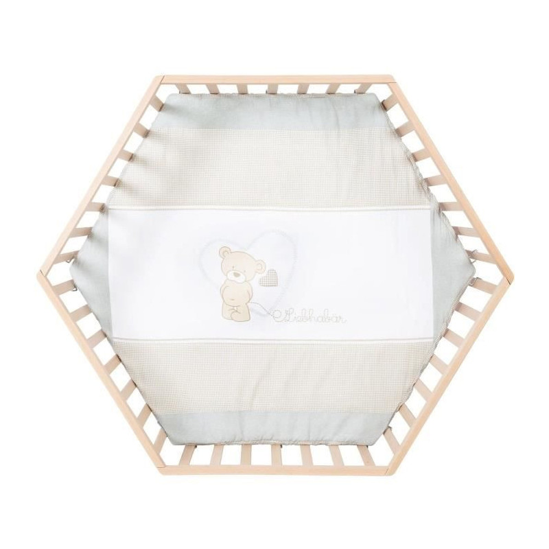 Hegaxonal Baby Playpen - ROBA - LIEBHABEAR - Height Adjustable - Remov