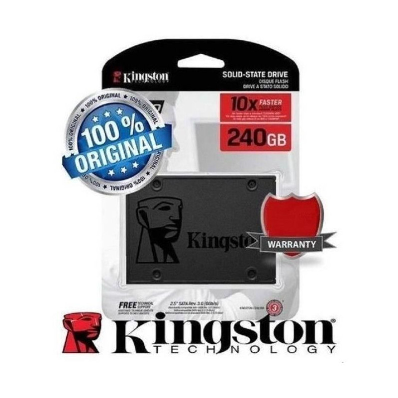 Kingston SSD Internal A400 2.5 (240Go) - SA400S37 / 240G