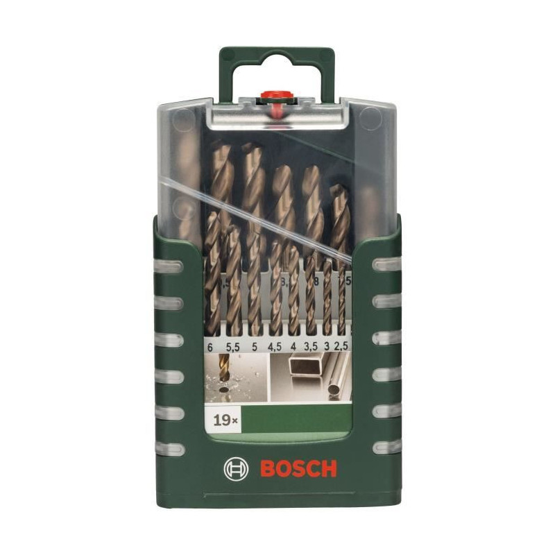 Set of 19 HSS-Cobalt Ground Drill Bits - BOSCH