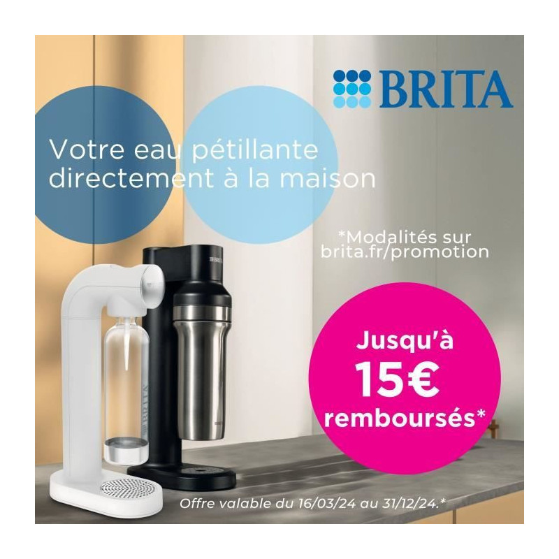 BRITA sodaTRIO white sparkling water machine