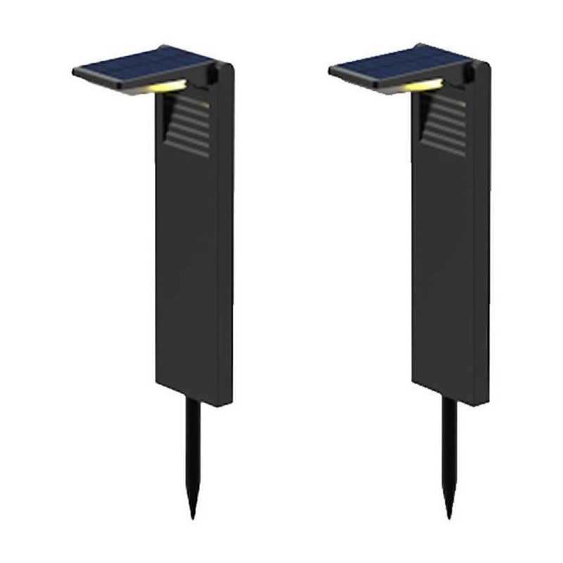 Set of 2 solar beacons to plant - LUMISKY - OSTRY - H41 cm - cold whit