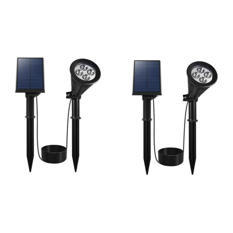 in 1 solar spotlight to stick or fix - LUMISKY - SPIKY AWAY W34 - H42
