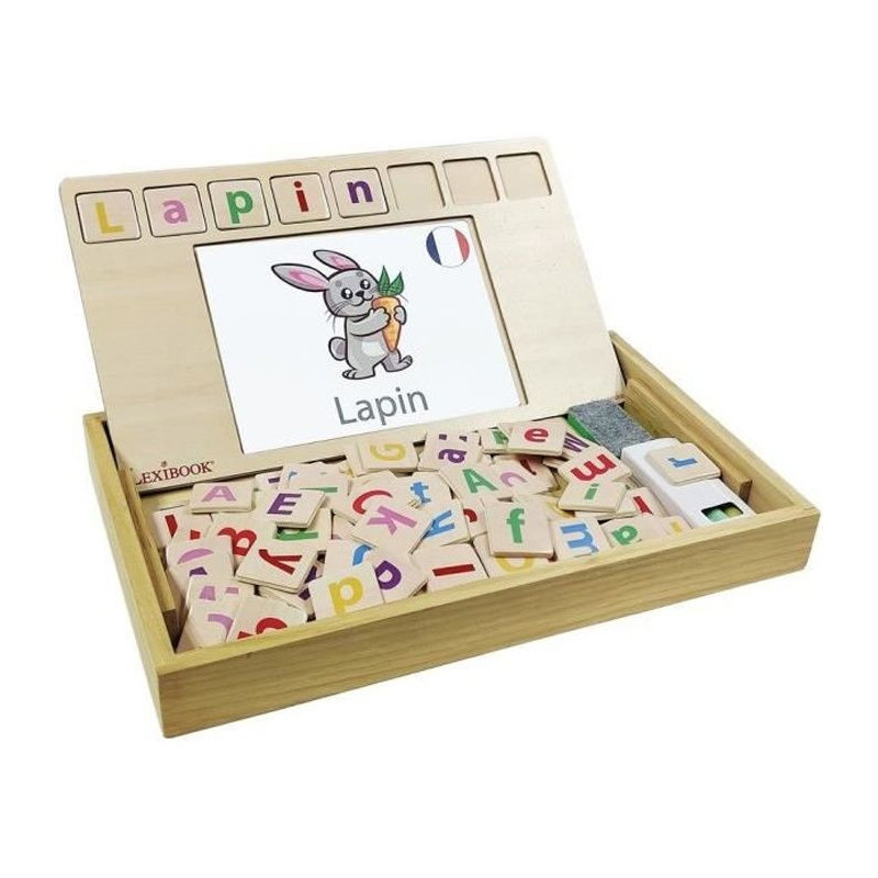 Bio Toys - Bilingual French / English Word School - Wooden Game