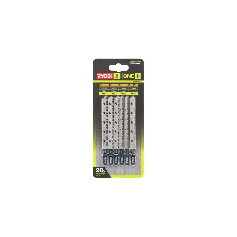 RYOBI Blister 6 blades specific to jigsaws