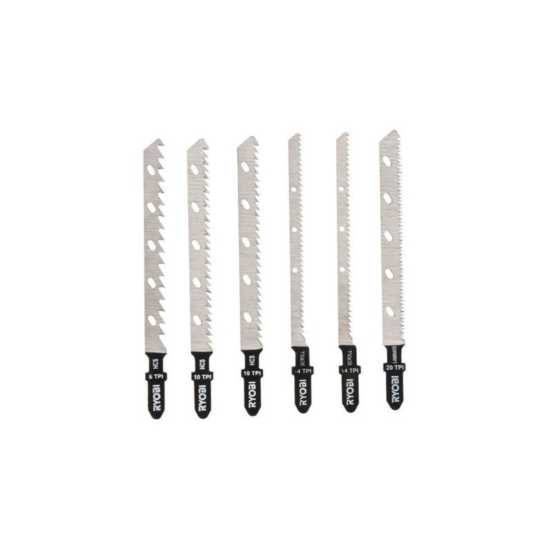 RYOBI Blister 6 blades specific to jigsaws