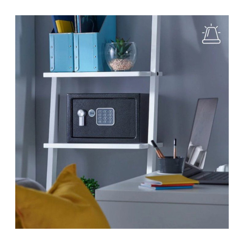 Electronic Safe with Alarm - YALE - YEC/200/DB2 - Small 8.6L - 130 dB