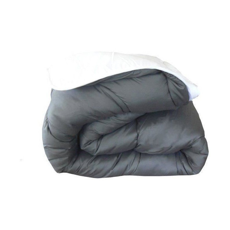 ABEIL Two-tone duvet - 240 x 260 cm - White and gray