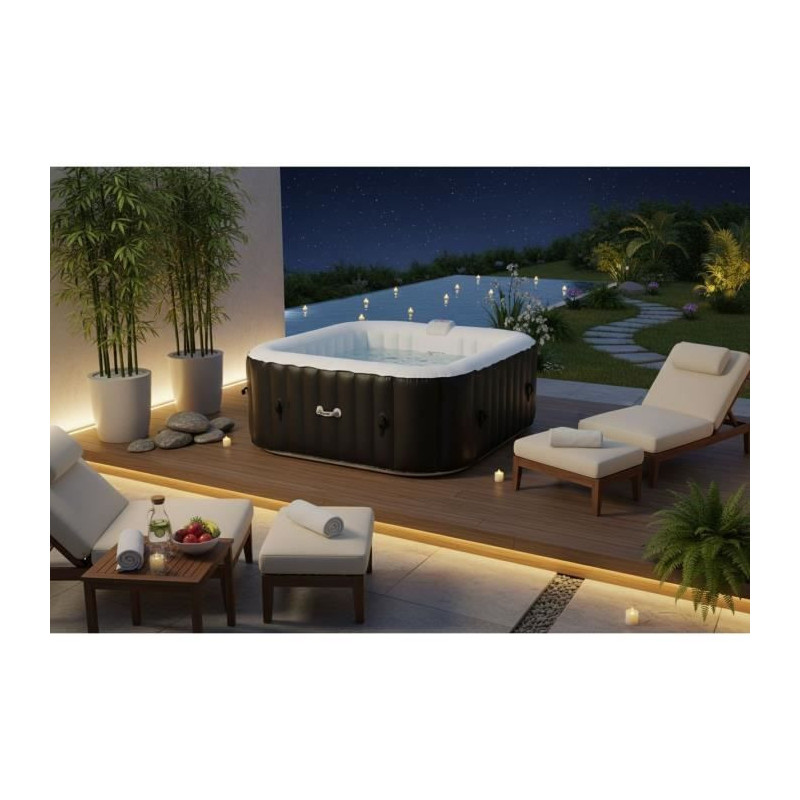 SUN SPA Square inflatable inflatable spa - 6 people - 1, 85 x H 0, 65