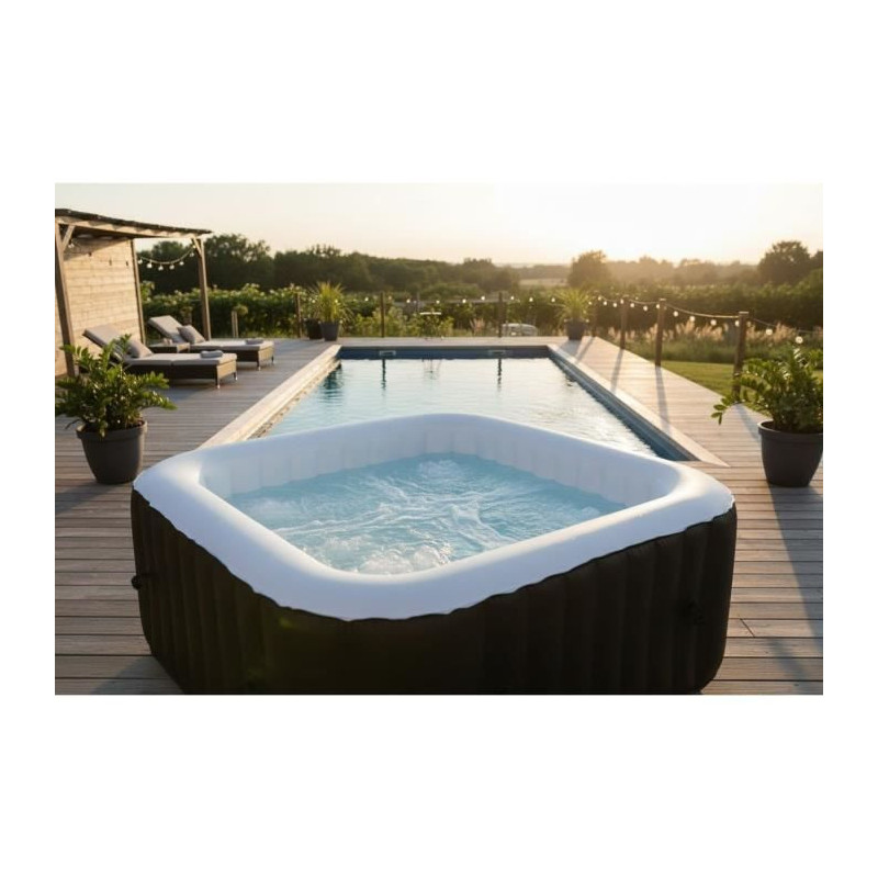 SUN SPA Square inflatable inflatable spa - 6 people - 1, 85 x H 0, 65