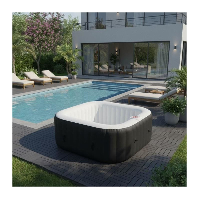 SUN SPA Square inflatable inflatable spa - 6 people - 1, 85 x H 0, 65